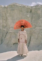 Min Maw Chanderi Tier Dress DRESSES Ahmev