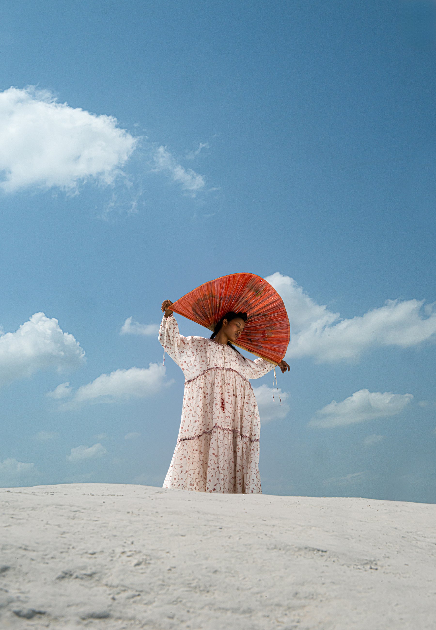 Min Maw Chanderi Tier Dress DRESSES Ahmev