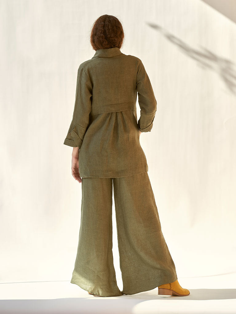 My Fav Green Oversized Blazer Set SETS IKKIVI   