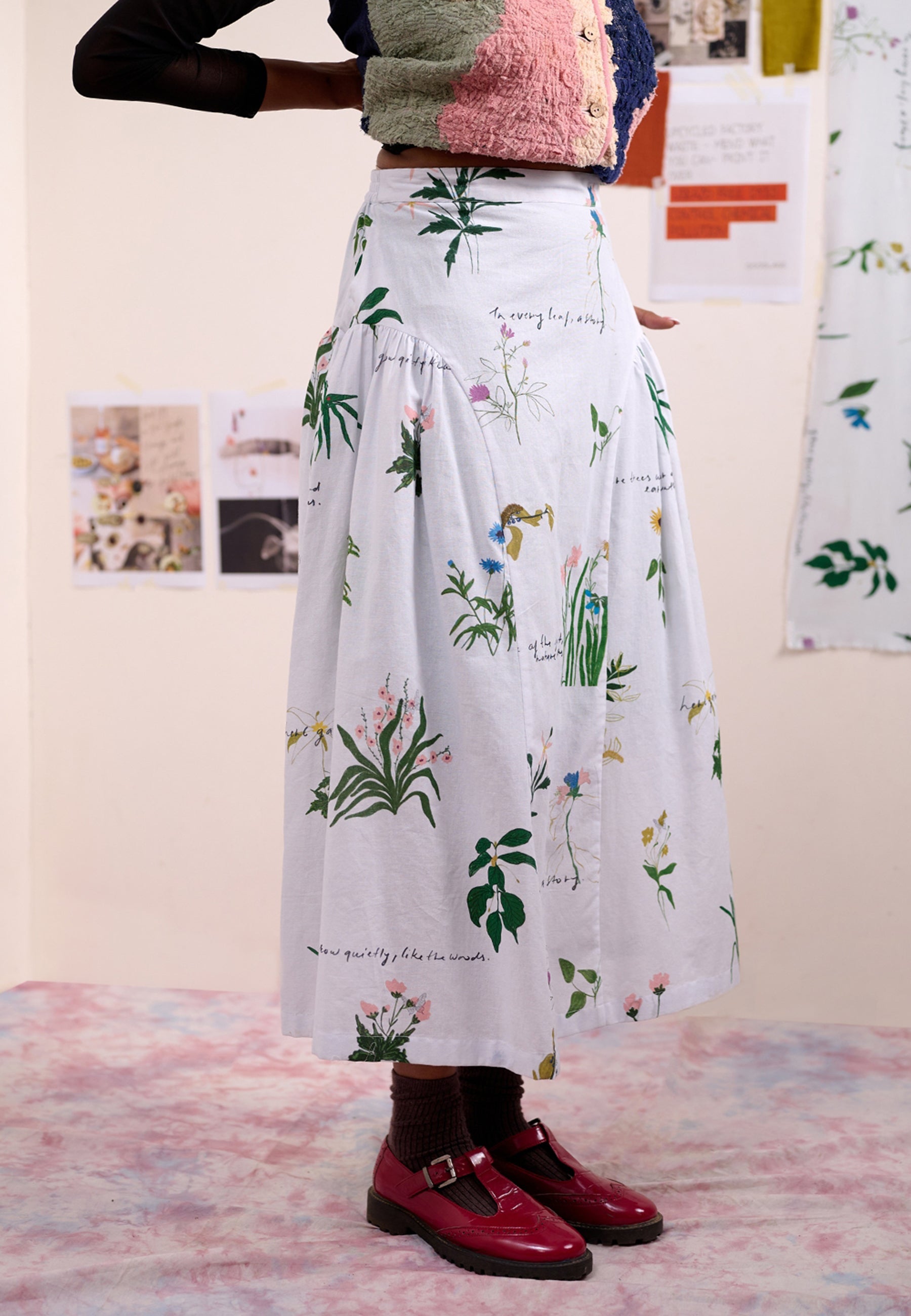 Velora Printed Skirt BOTTOMS Doodlage