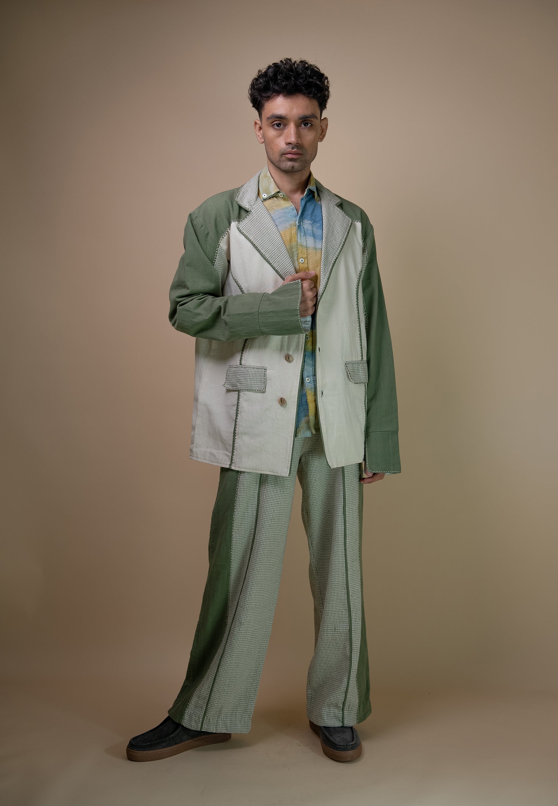 Meadows Unisex Colour Blocked Blazer JACKETS IKKIVI