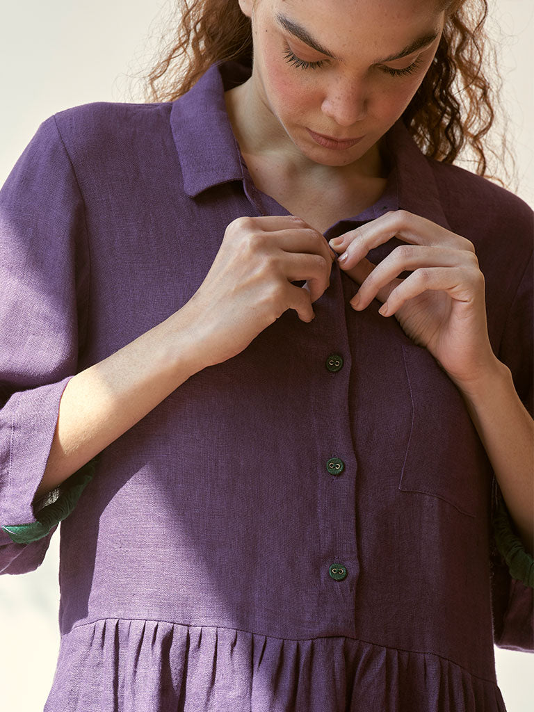 In The Moment Purple Dress DRESSES IKKIVI   