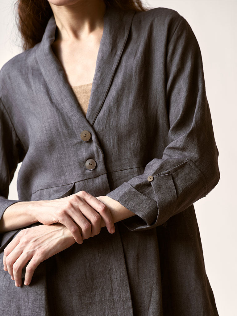 My Fav Charcoal Oversized Blazer Set SETS IKKIVI   