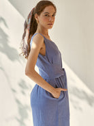 Beyond Basic Blue Jumpsuit JUMPSUITS IKKIVI   