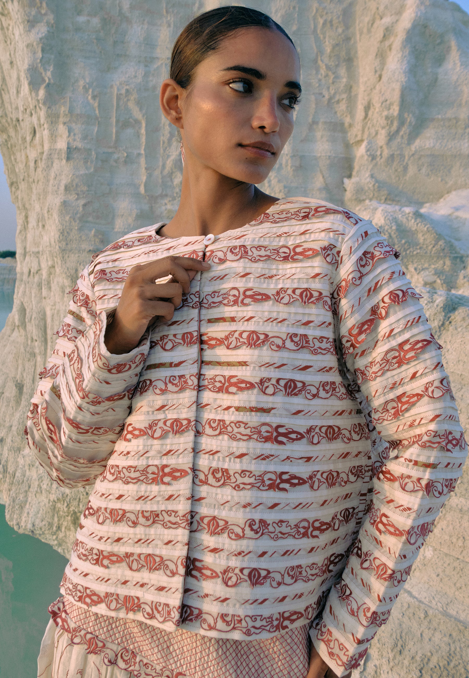 Fable Collarless Jacket JACKETS Ahmev