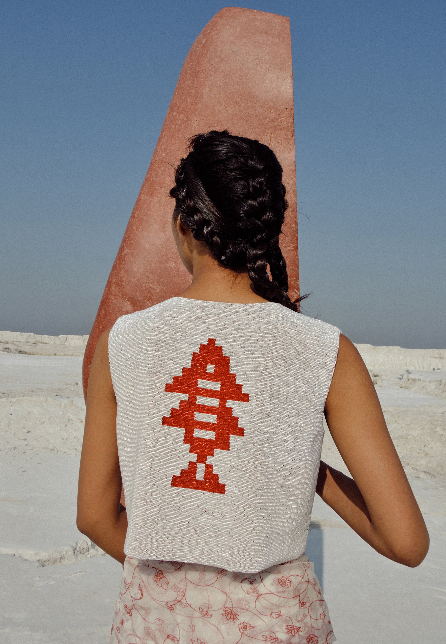 Wuna Beaded Vest JACKETS Ahmev