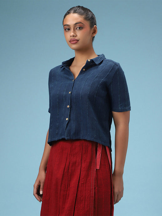 Baadal Upcycled Kala Cotton Shirt TOPS IRO IRO