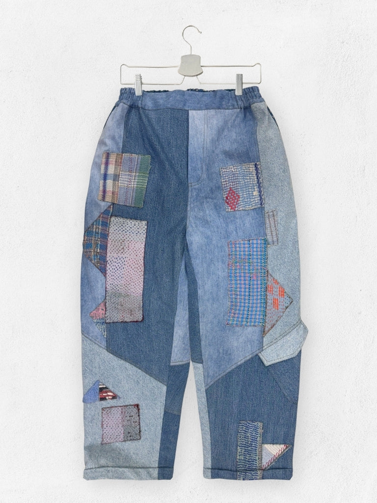 Aki Pants BOTTOMS IKKIVI One Size Pattern 3 Cotton