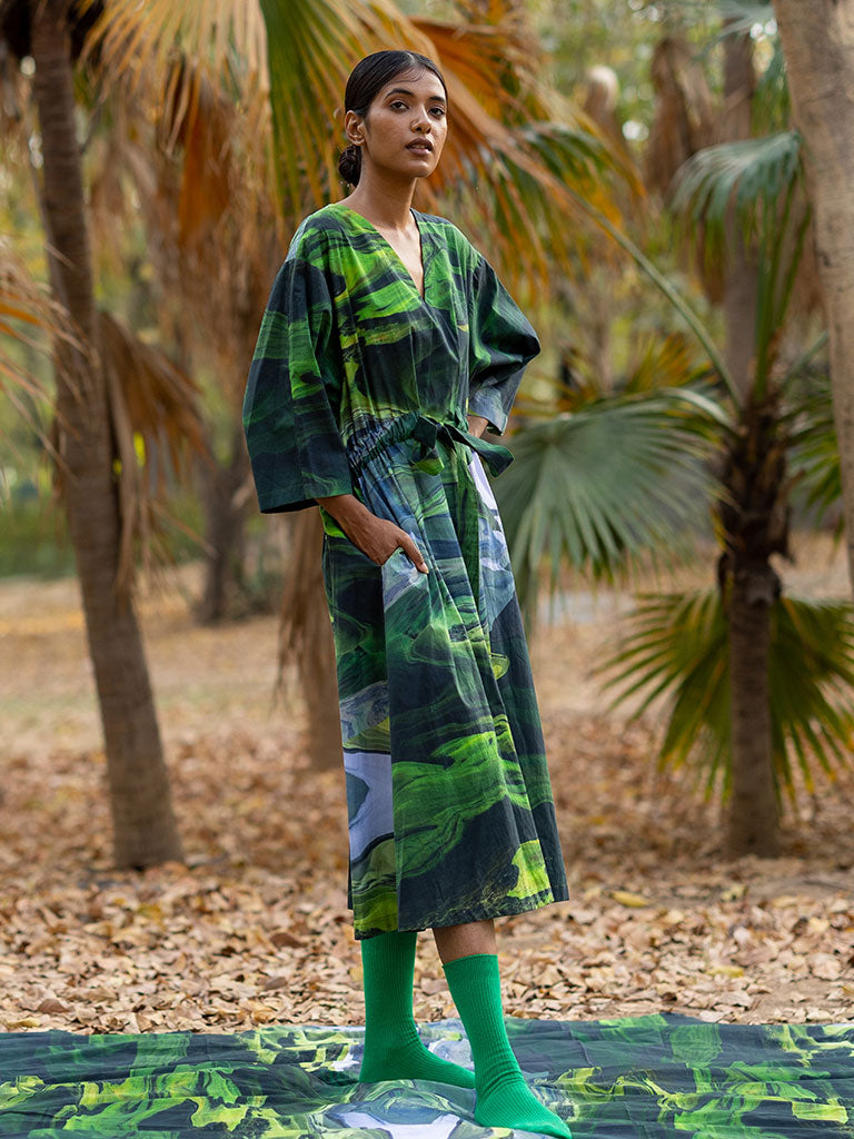 Doris Green Dress DRESSES Doodlage   