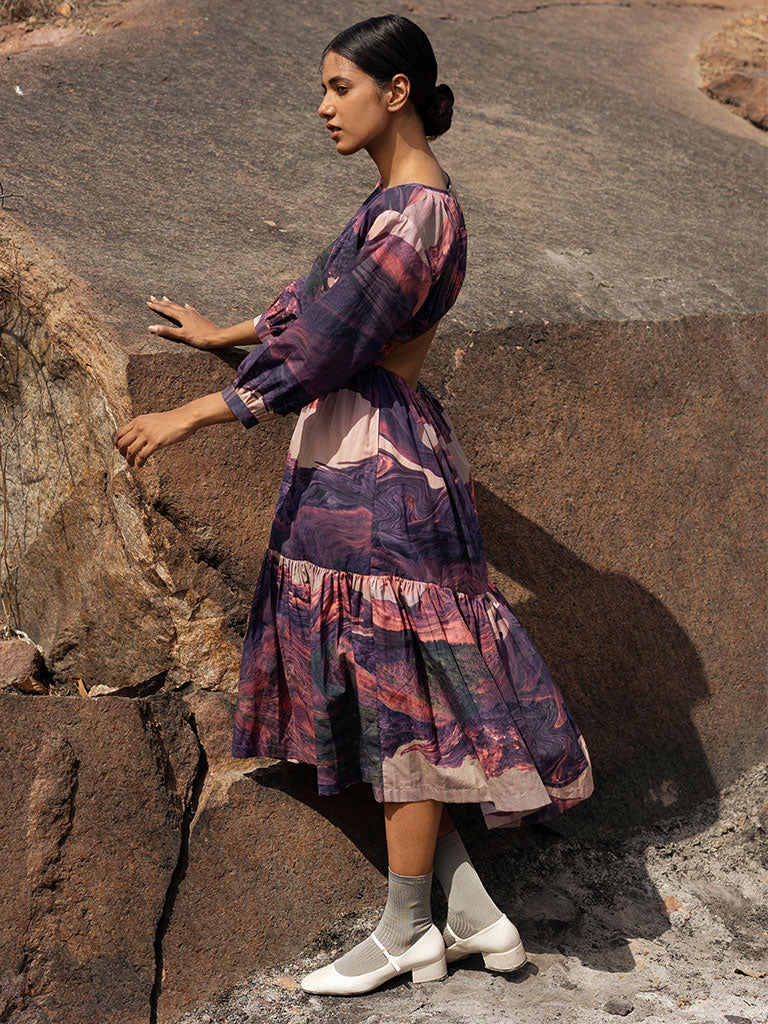 Amin Printed Dress DRESSES Doodlage   