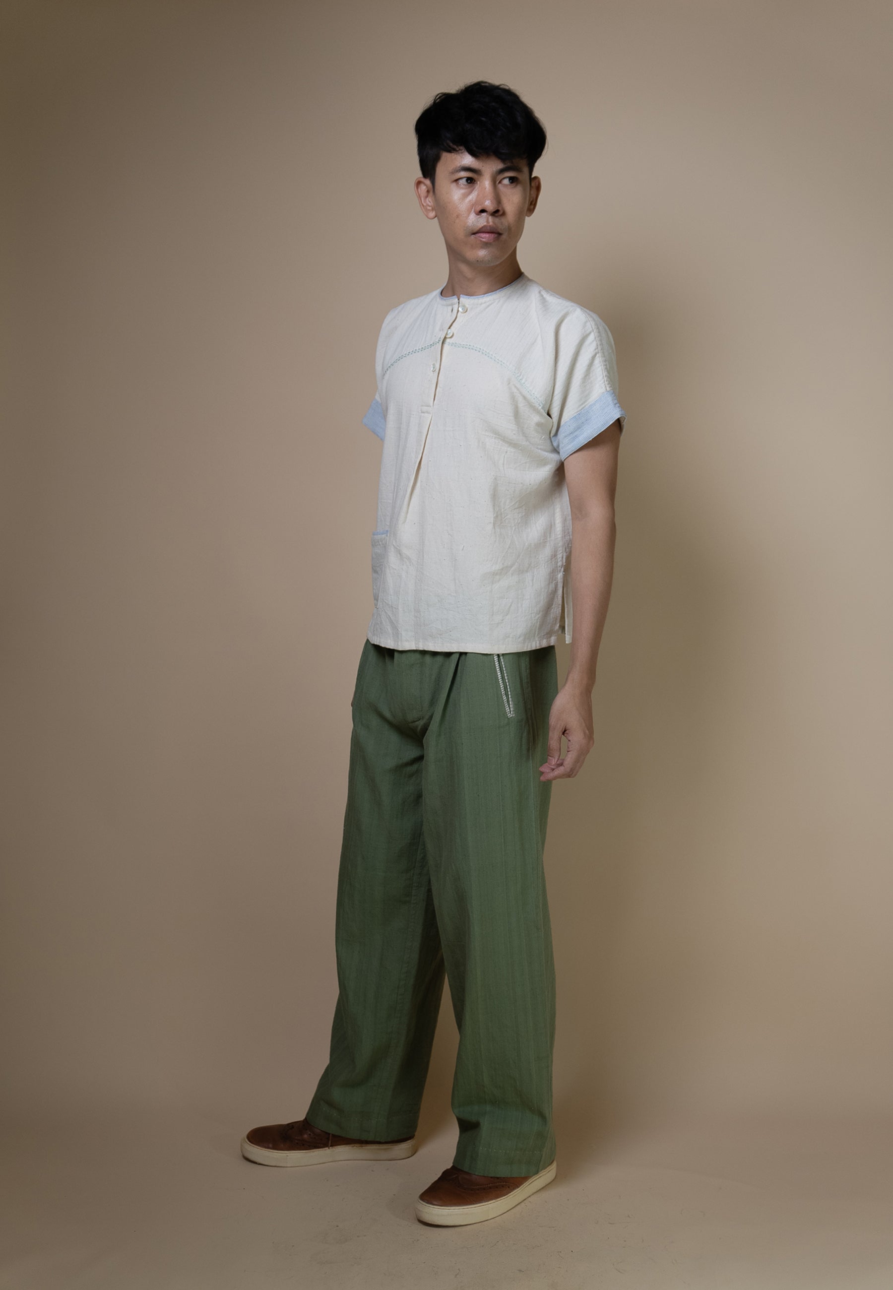 Meadows Unisex Yoke Detail Shirt TOPS IKKIVI