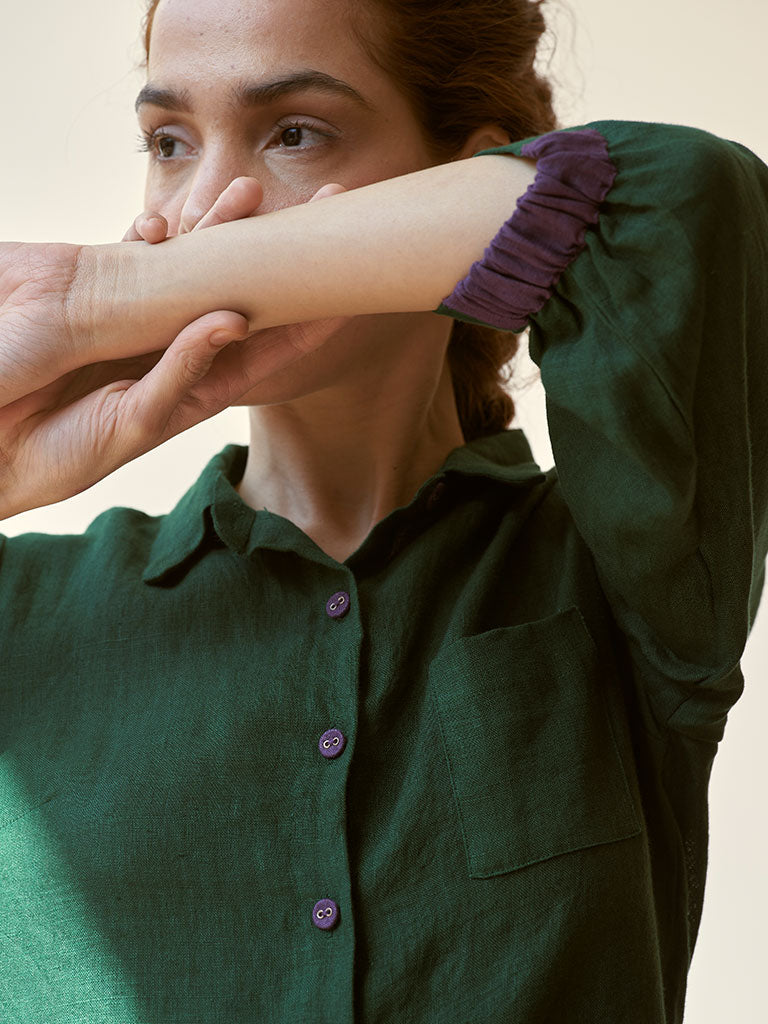In The Moment Green Dress DRESSES IKKIVI   