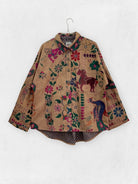 Mivaan Shacket TOPS IKKIVI One Size Pattern 7 Cotton