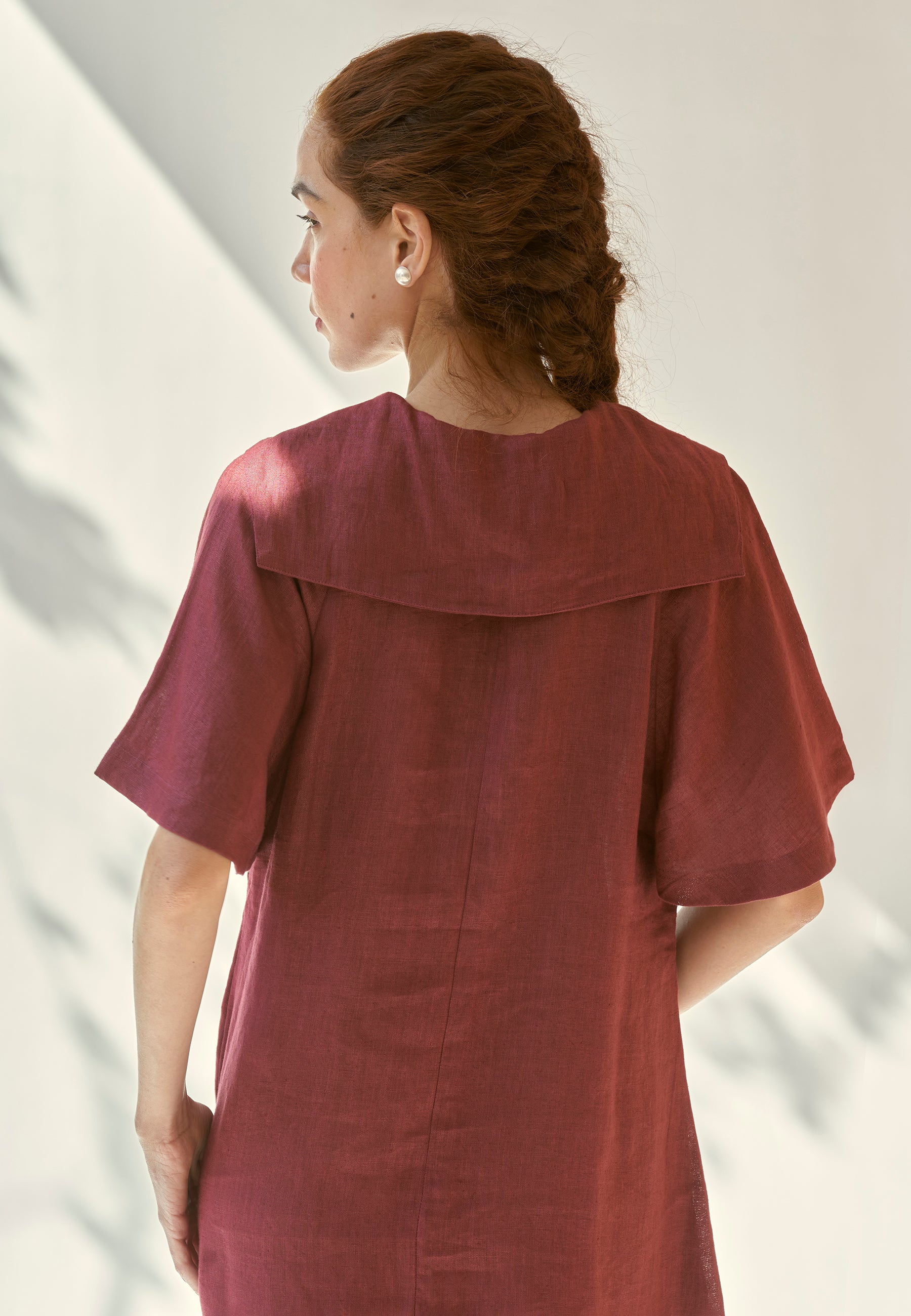 Anytime Burgundy Dress DRESSES IKKIVI