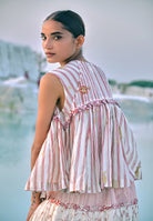 Pwint Tie-Up Top TOPS Ahmev