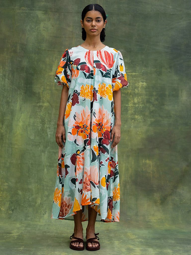 Jill Printed Dress DRESSES Doodlage
