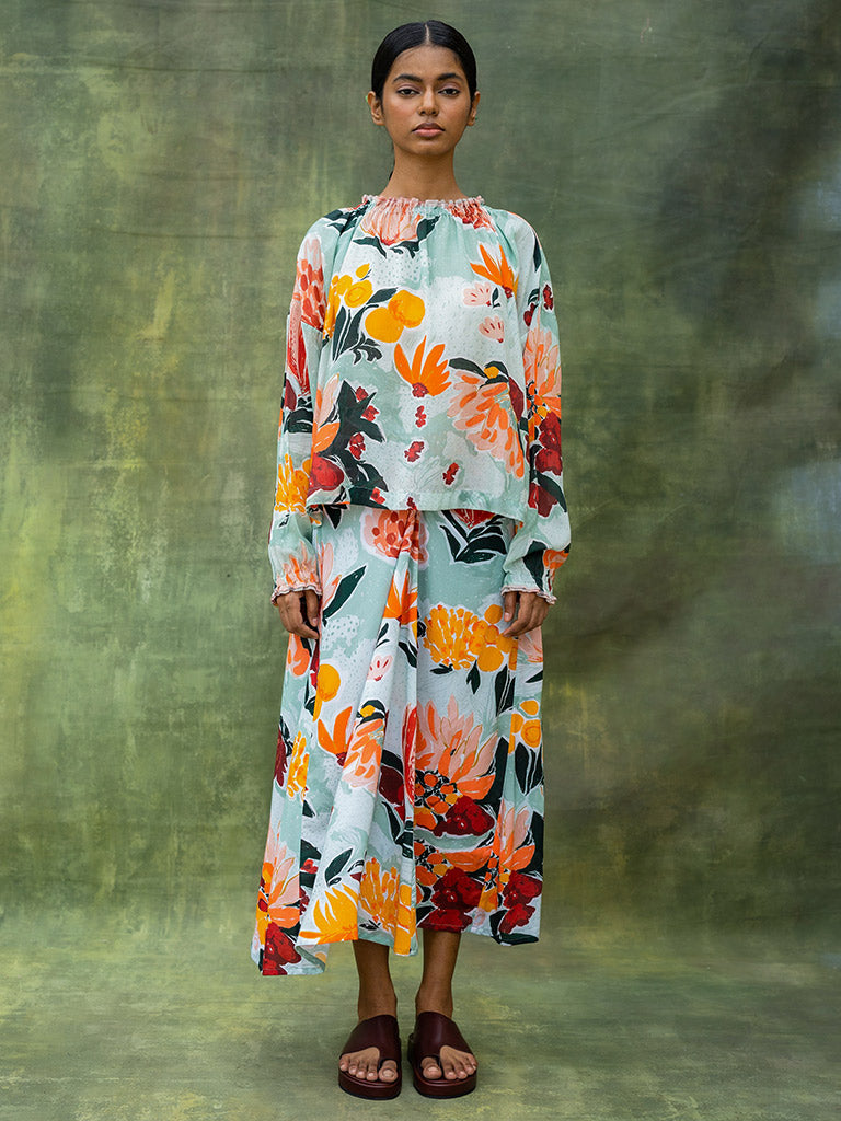 Aura Printed Top TOPS Doodlage