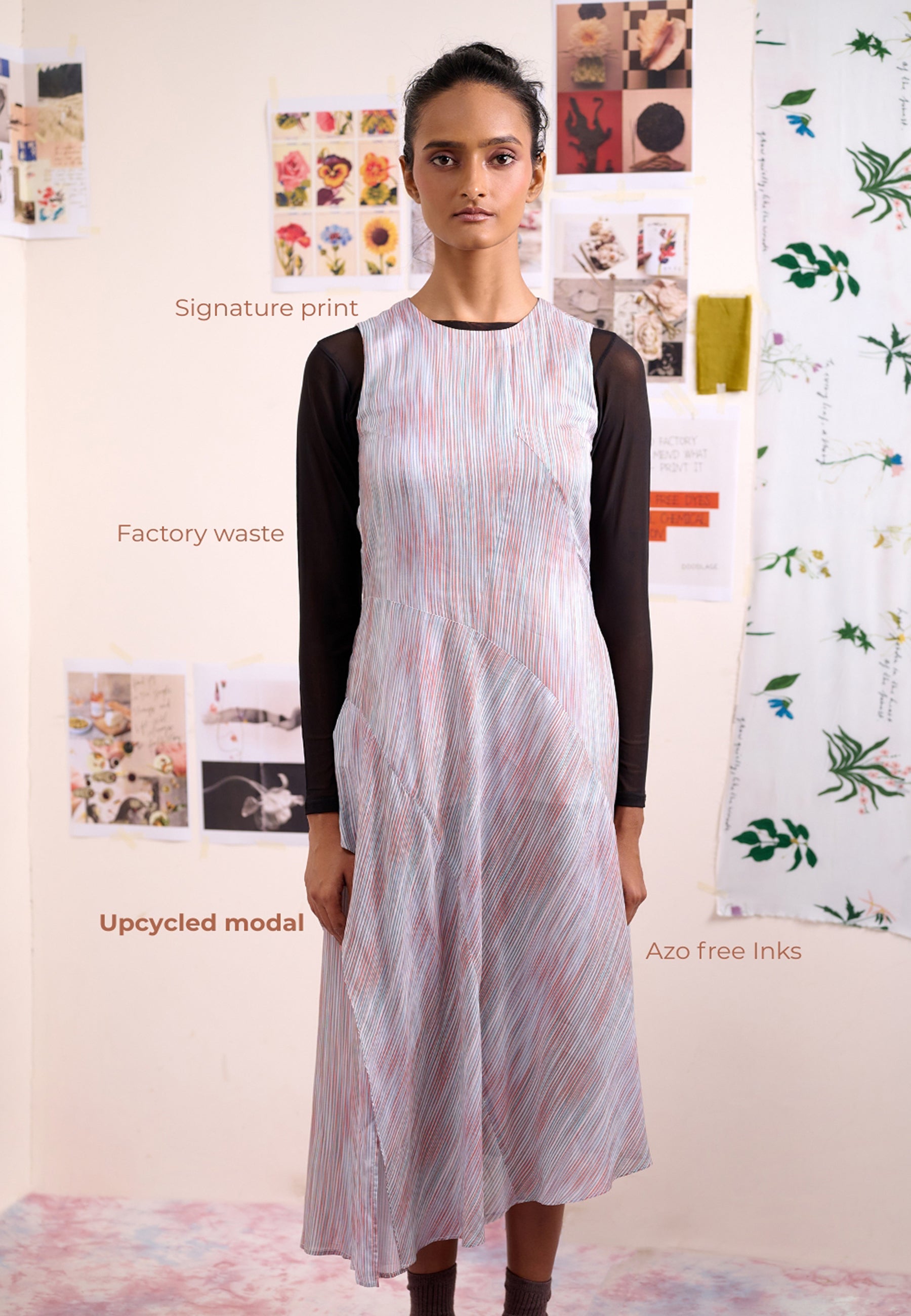 Heron Striped Dress DRESSES Doodlage