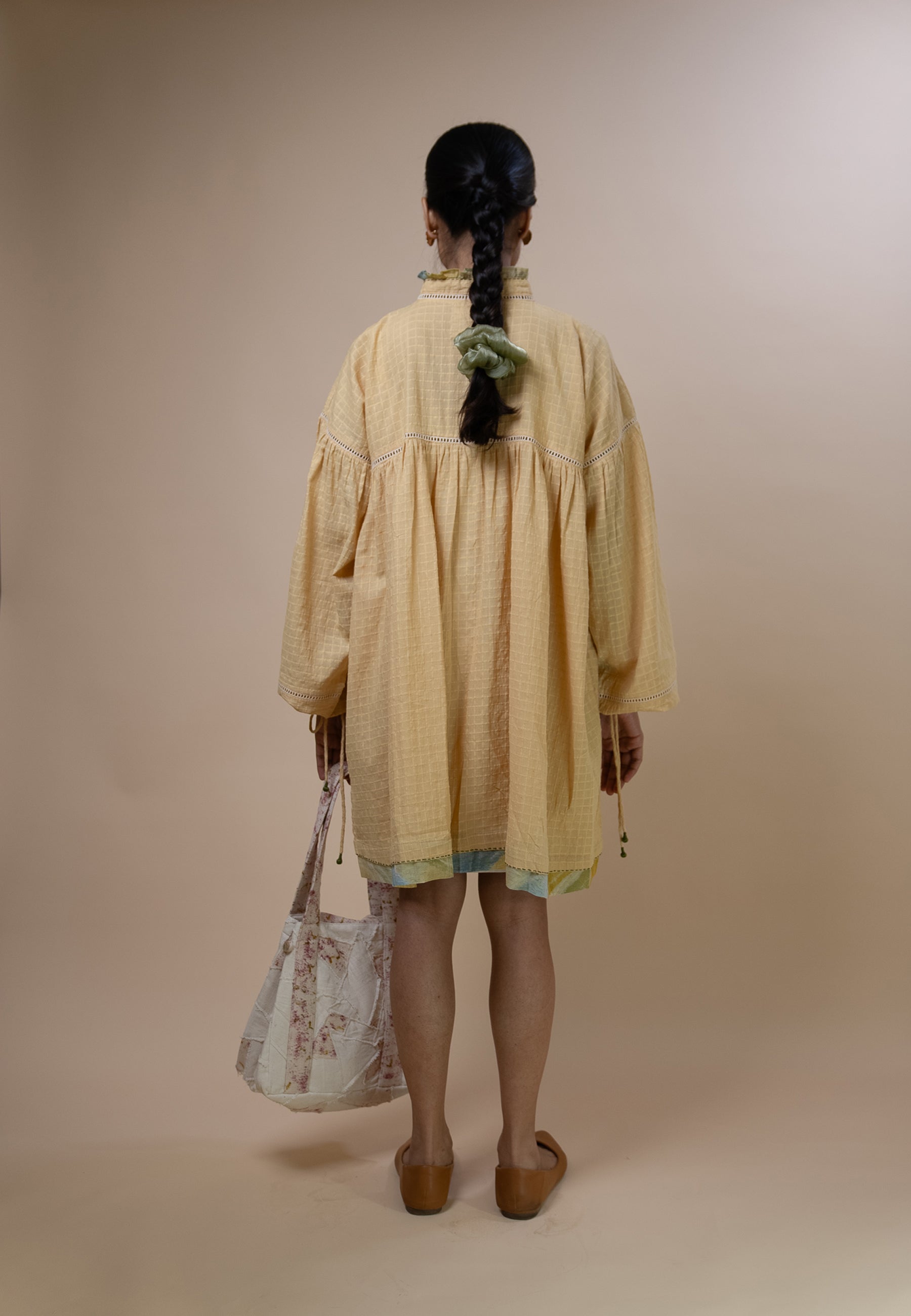 Meadows Gathered Short Dress DRESSES IKKIVI