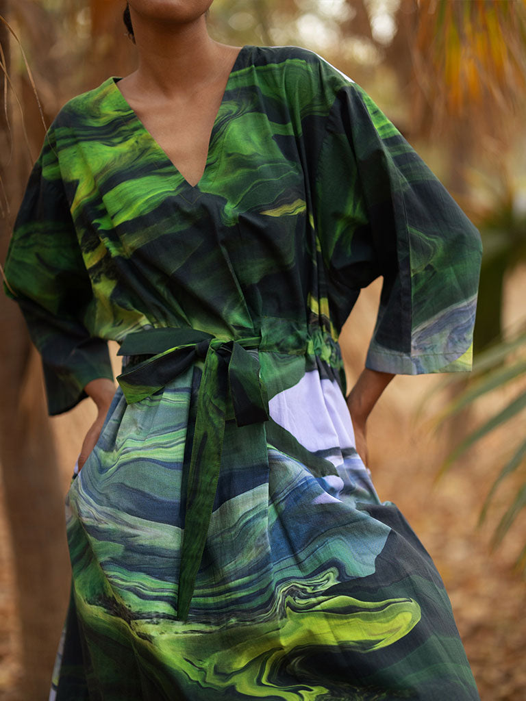 Doris Green Dress DRESSES Doodlage   