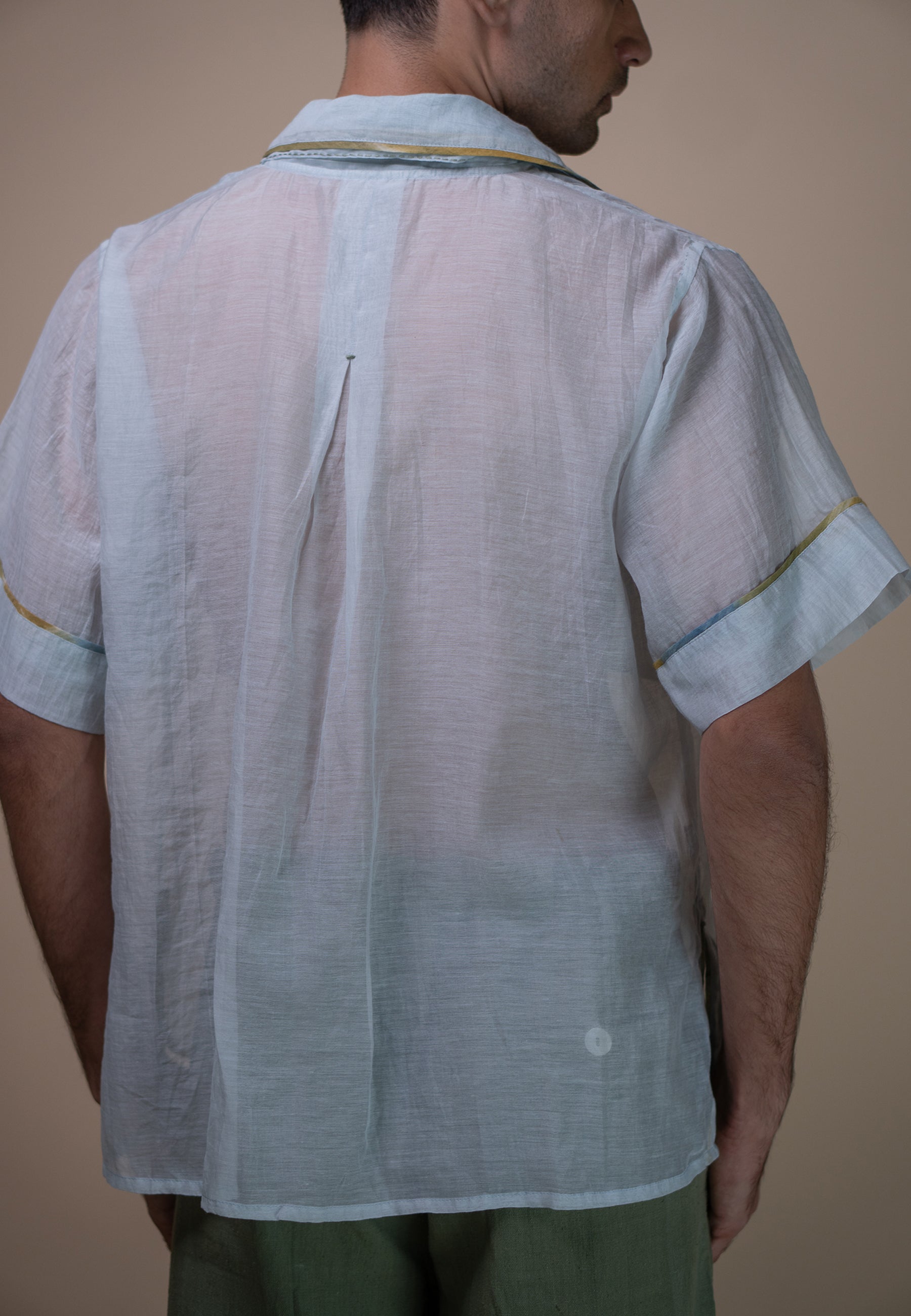 Meadows Patch Pocket Chanderi Shirt TOPS IKKIVI