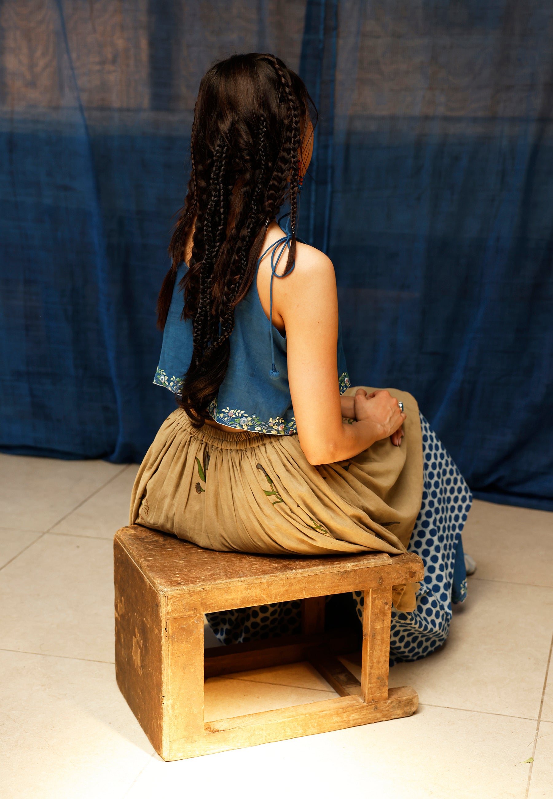 The Bluenn Earthbound Tiered Skirt BOTTOMS IKKIVI