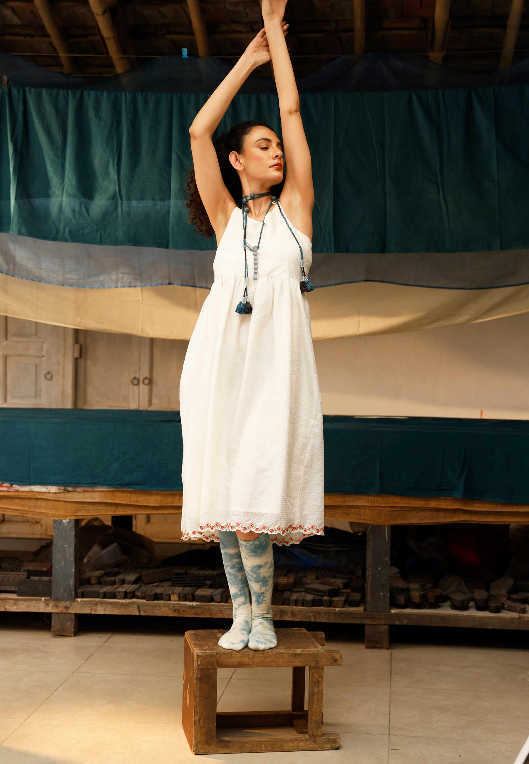 The Ivory Meadow Dress DRESSES IKKIVI