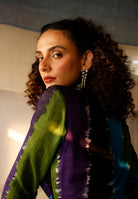 Chromatic Drift Wrap Silk Dress DRESSES IKKIVI