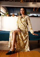 The Marigold Reverie Wrap Dress DRESSES IKKIVI
