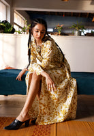 The Marigold Reverie Wrap Dress DRESSES IKKIVI
