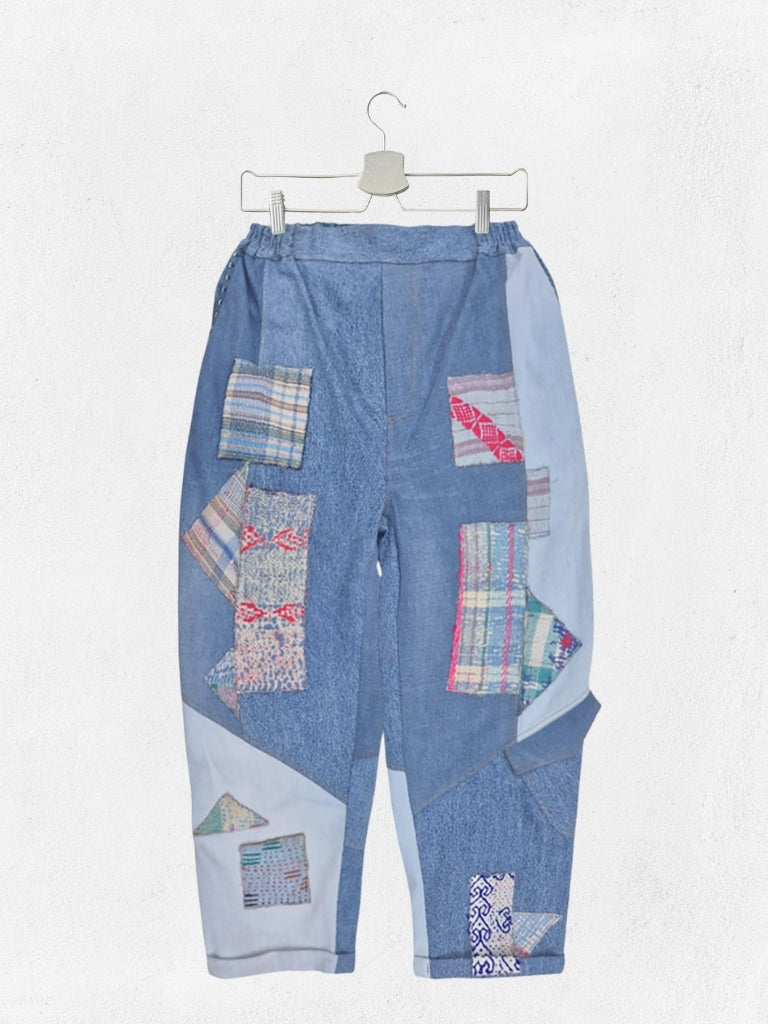 Aki Pants BOTTOMS IKKIVI One Size Pattern 5 Cotton