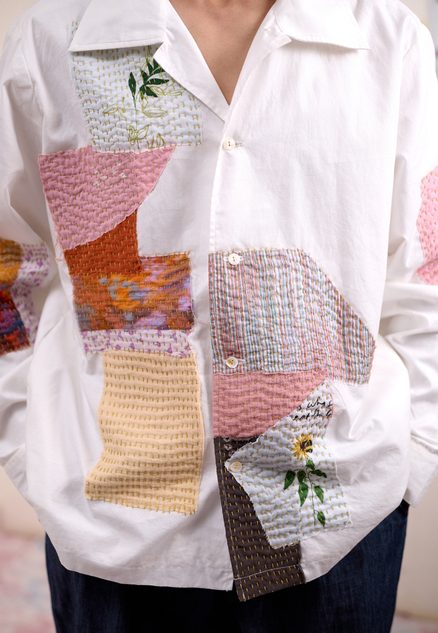 Novelle Patchwork Unisex Shirt TOPS Doodlage