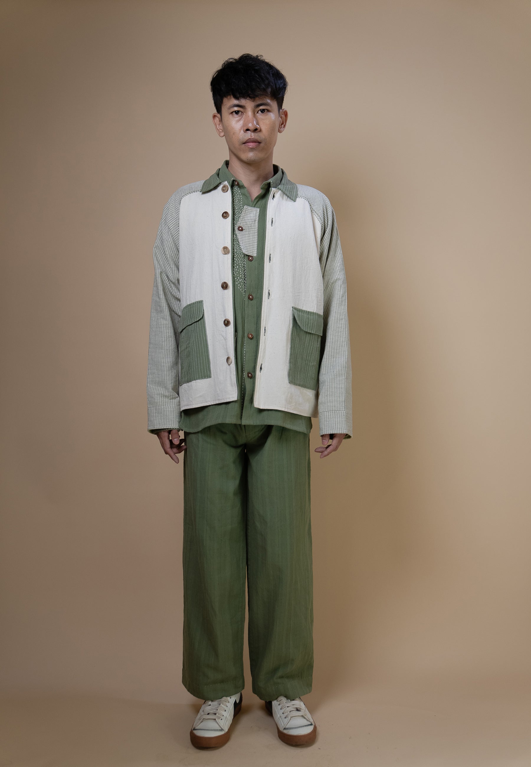 Meadows Unisex Colour Blocked Shirt Jacket JACKETS IKKIVI