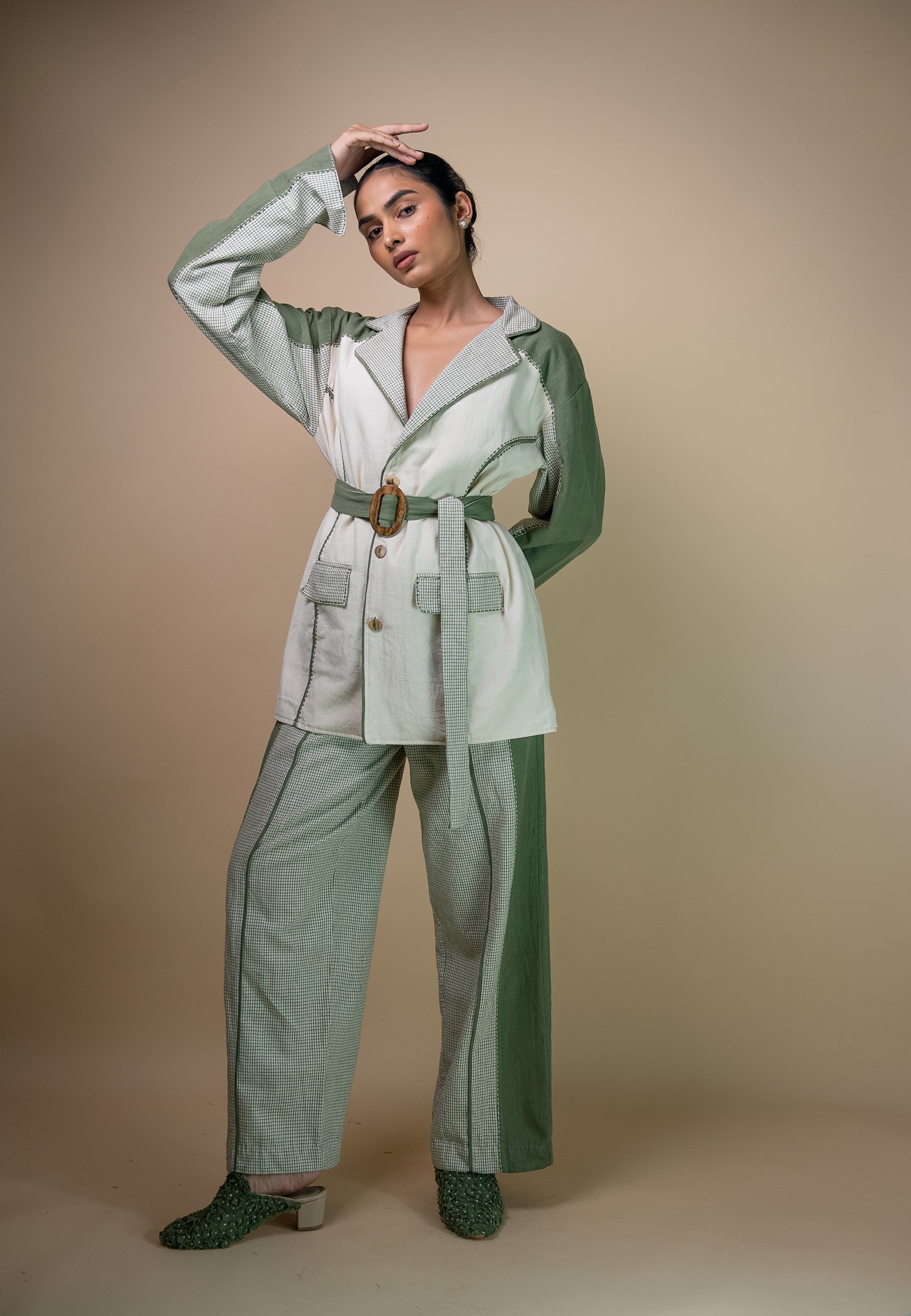 Meadows Unisex Colour Blocked Blazer JACKETS IKKIVI