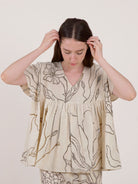 Floral Echo Blouse TOPS IKKIVI   