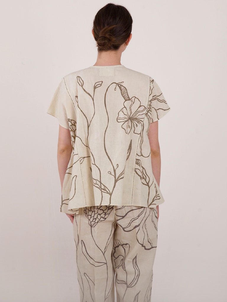 Floral Echo Blouse TOPS IKKIVI   