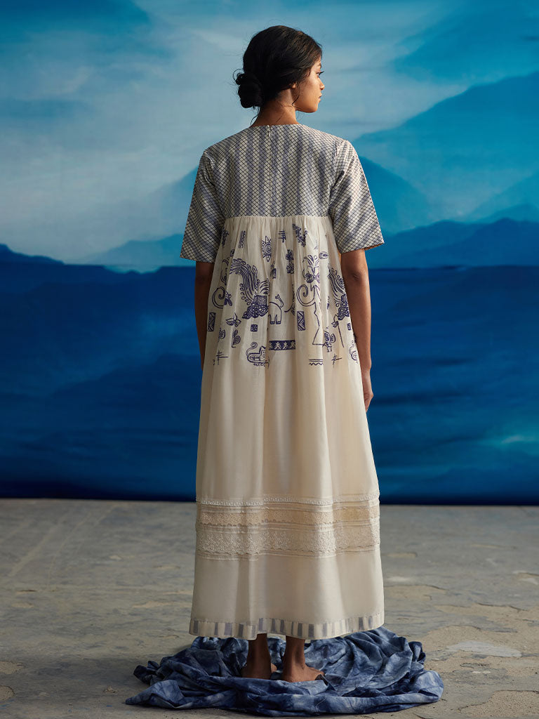 Erica Quilted Yoke Dress DRESSES Ahmev   