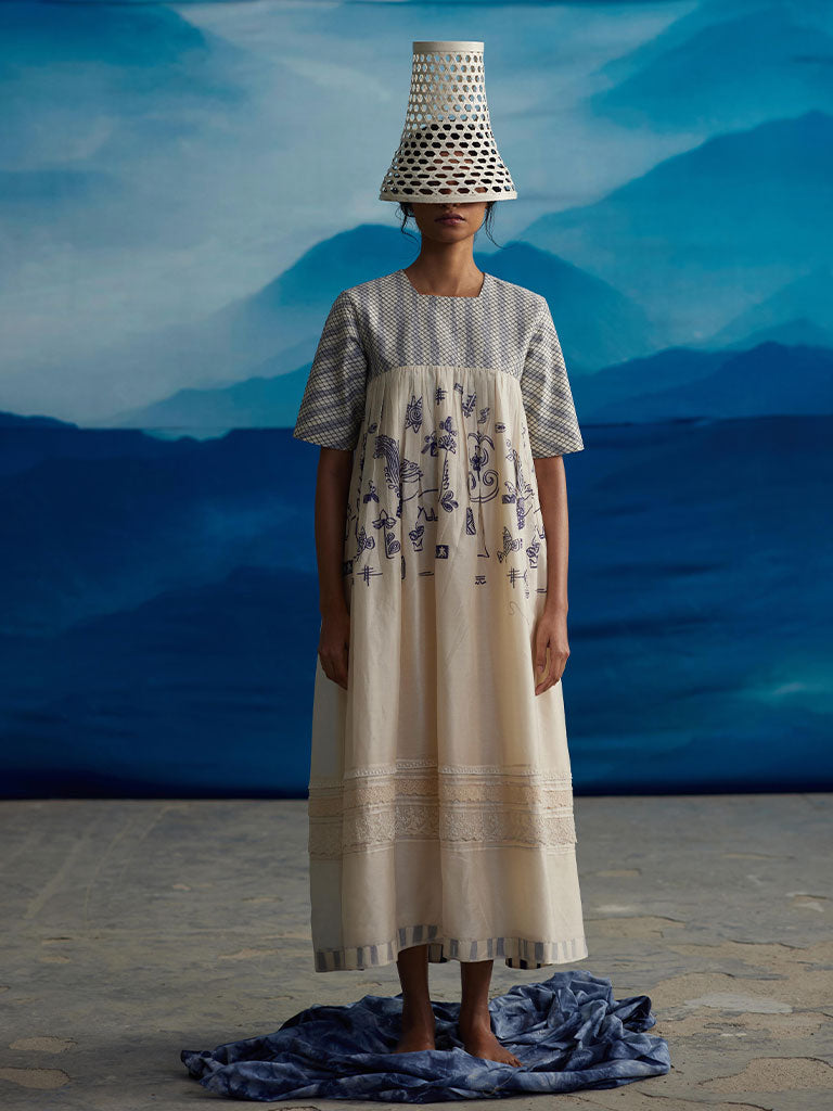 Erica Quilted Yoke Dress DRESSES Ahmev   