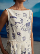 Pema Knife Pleat Dress DRESSES Ahmev   