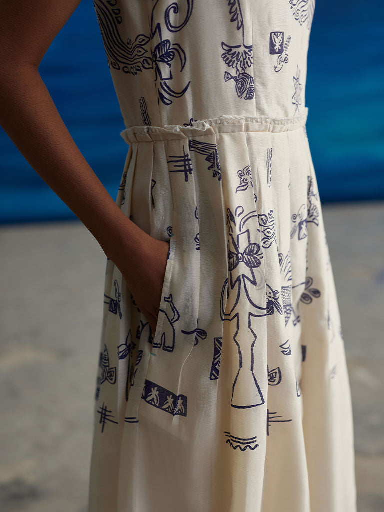 Pema Knife Pleat Dress DRESSES Ahmev   