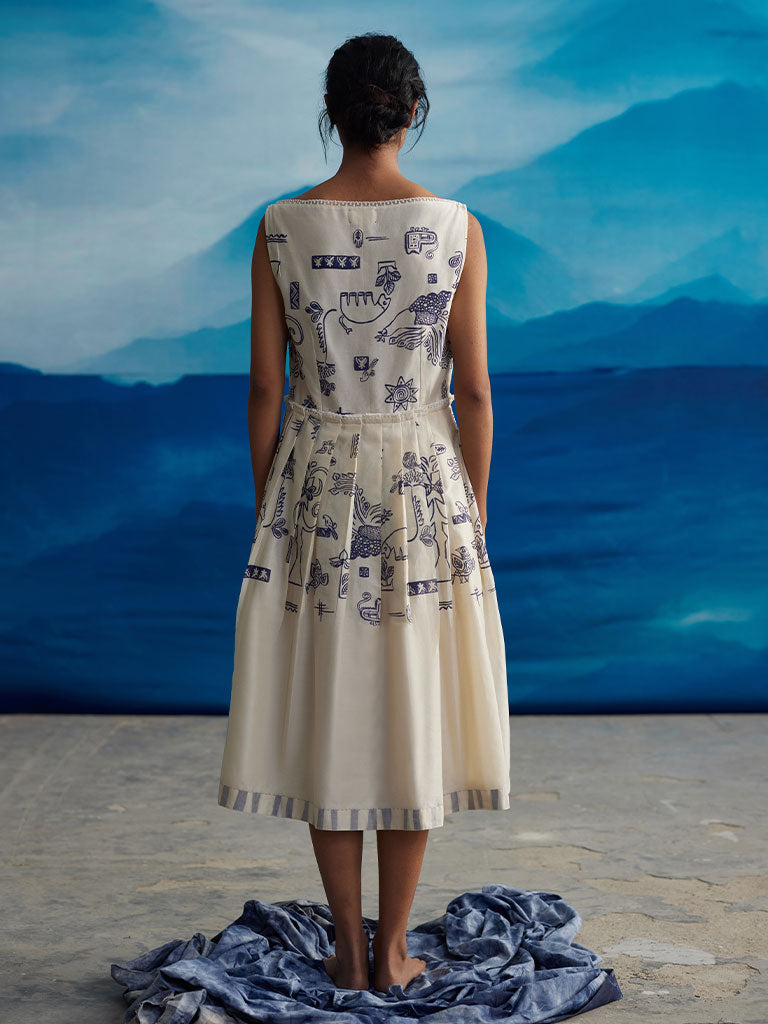 Pema Knife Pleat Dress DRESSES Ahmev   