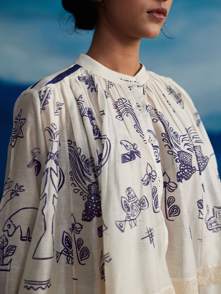 Juniper Gathered Top TOPS Ahmev   