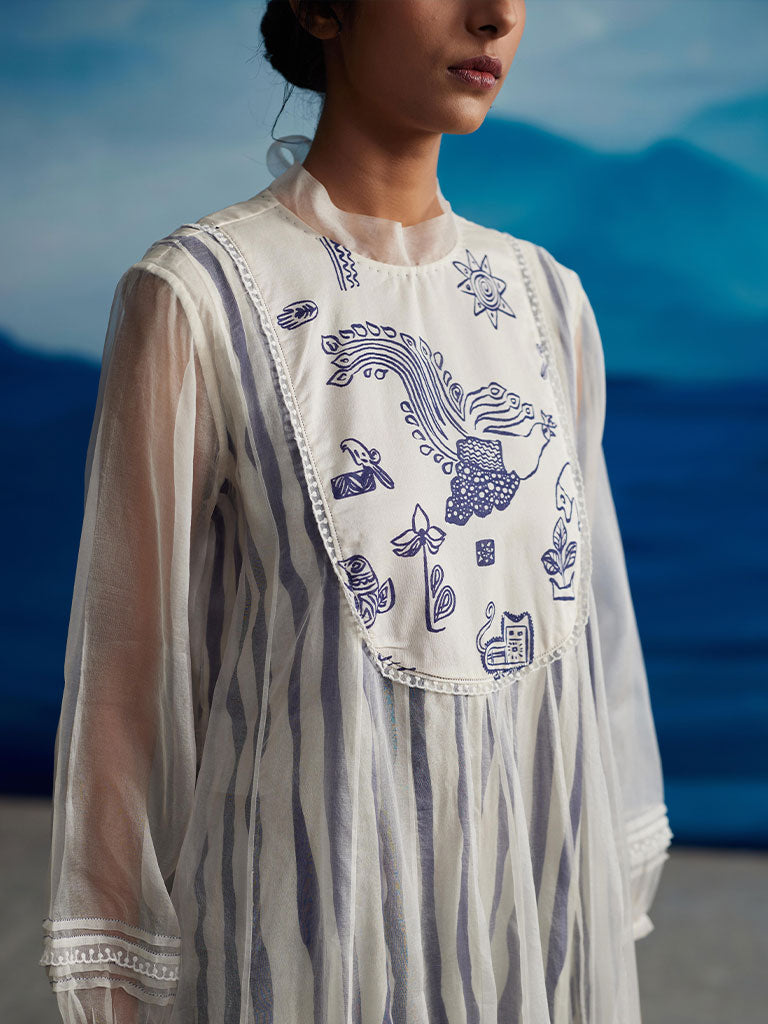 Blazing Yoke Dress DRESSES Ahmev   