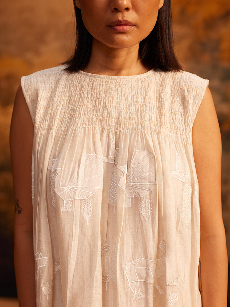 Tani-Ori Applique Ruching Dress DRESSES Ahmev