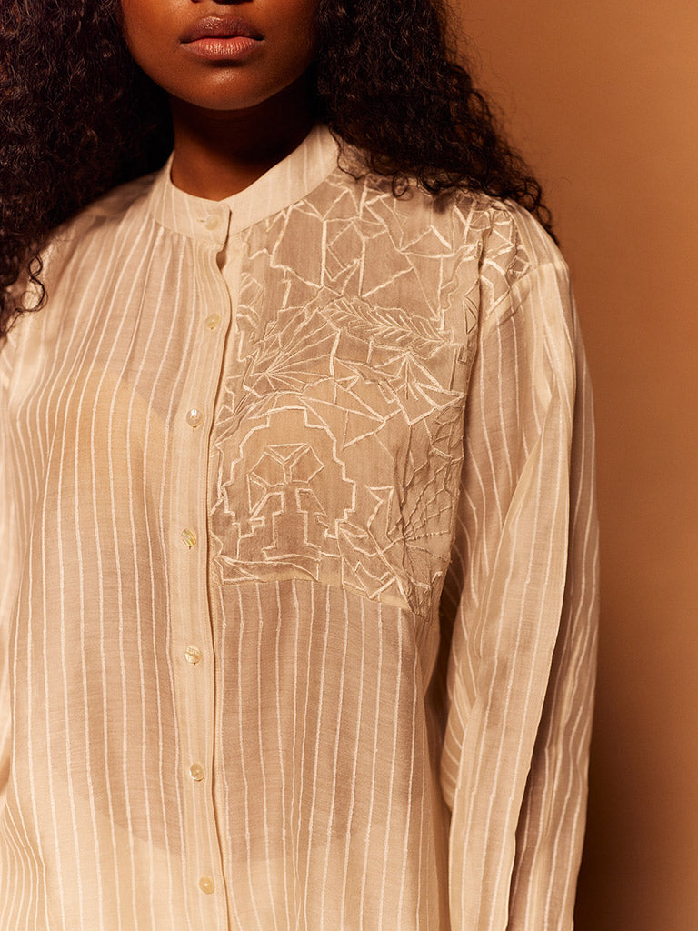 Dobutsu Mandarin Shirt TOPS Ahmev