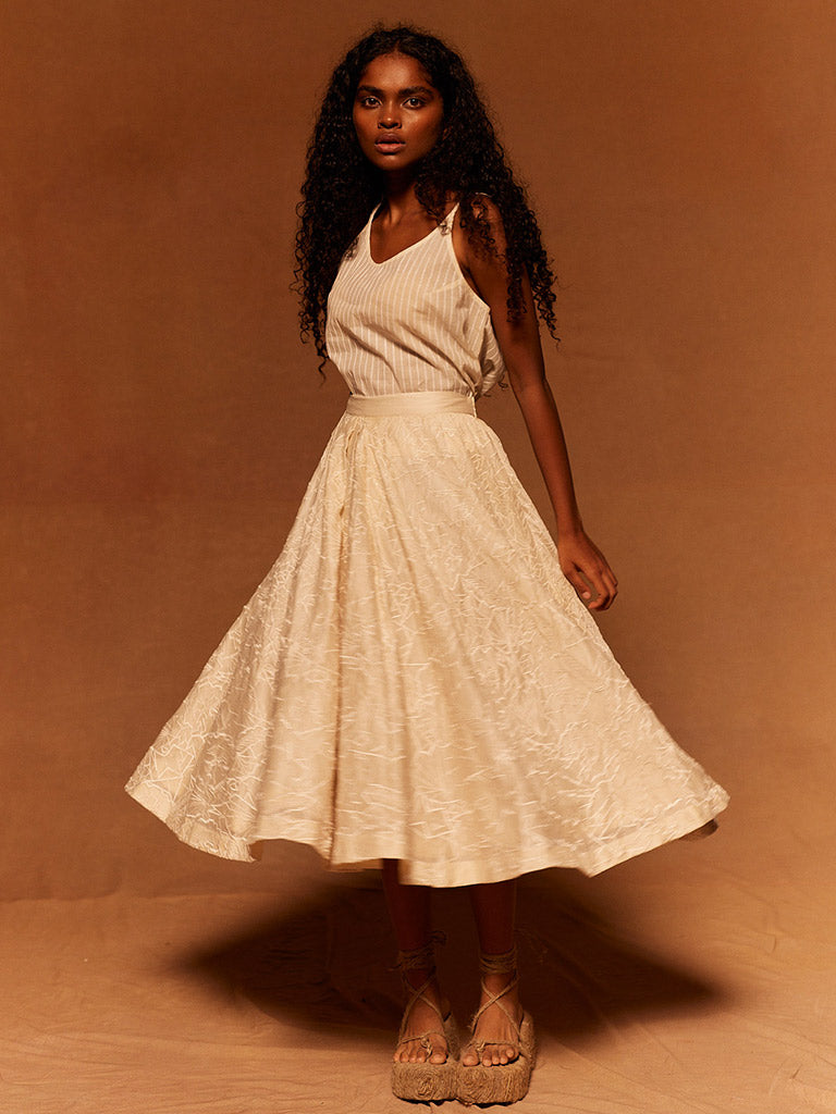 Muryo Emroidered Skirt BOTTOMS Ahmev