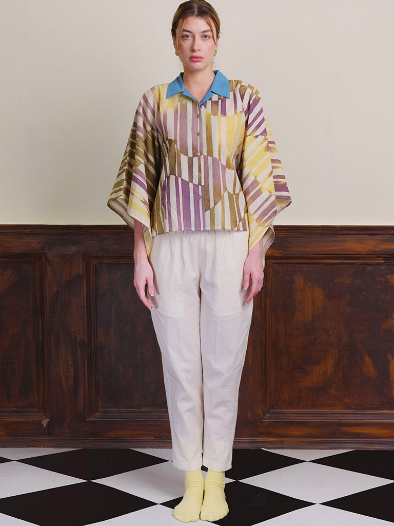 Footnote In Indigo Shirt TOPS IKKIVI