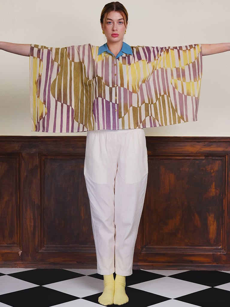 Footnote In Indigo Shirt TOPS IKKIVI