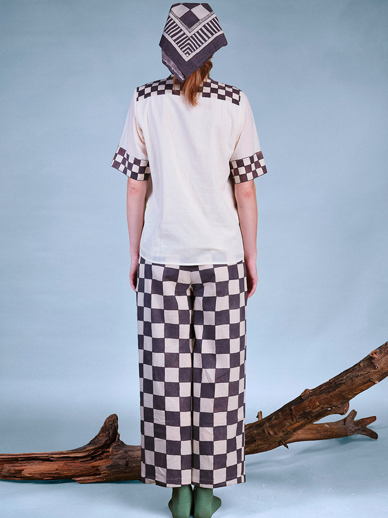 In Grid Checkered Pants BOTTOMS IKKIVI