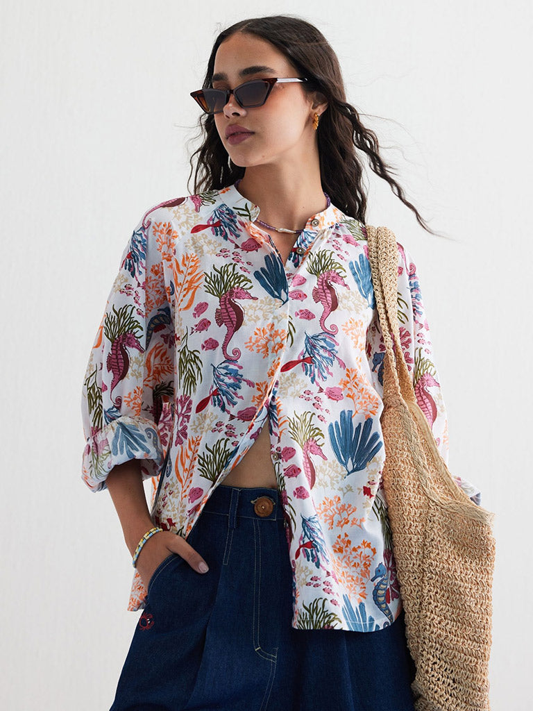 Blooming Reef Classic Shirt TOPS SUI